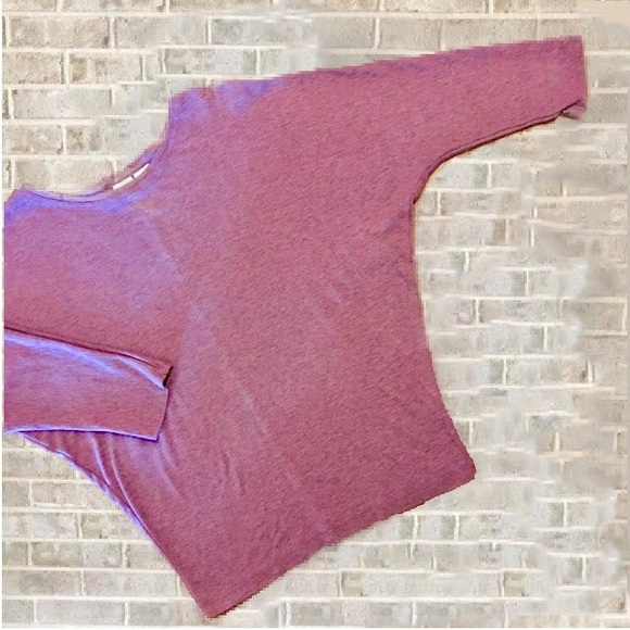 Lucy & Laurel Tops - Mauve Pink Dolman Sleeve Lightweight Top